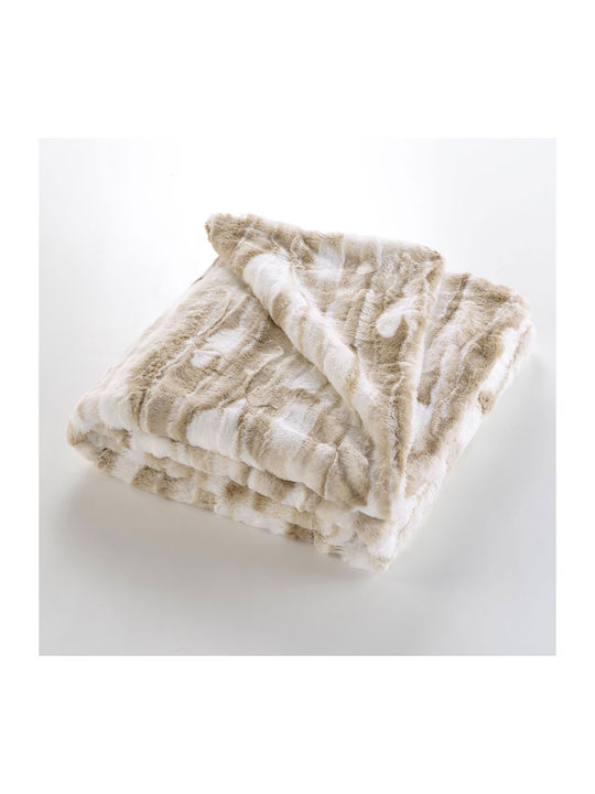 L-c Cheyenne Furry Sofa Blanket 125x150cm Cheyenne