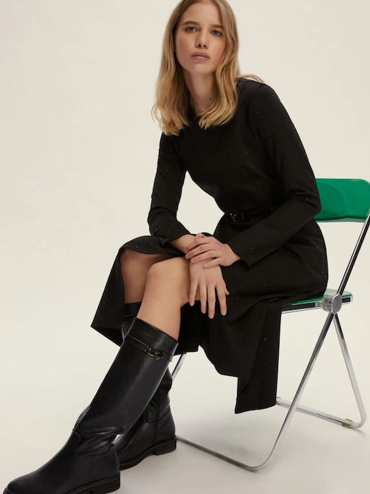 Rochie Midi De Seara Neagră
