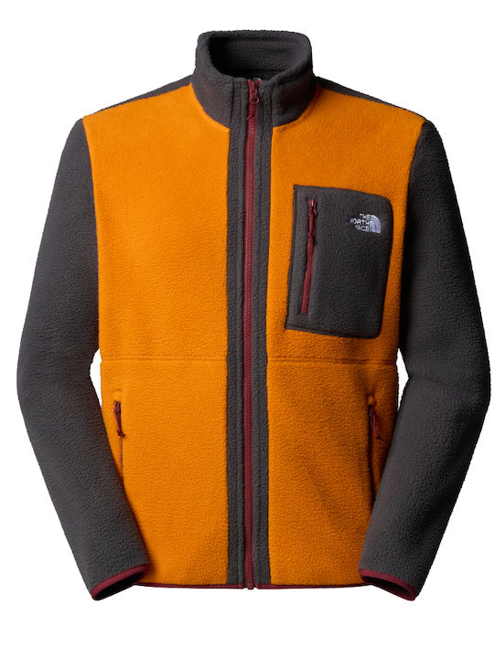 Ανδρική Ζακέτα Fleece Πορτοκαλί