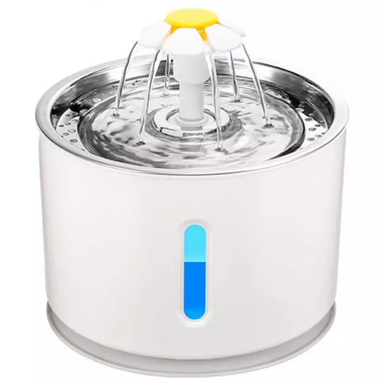 Pet Interest Automatic Stainless Steel Waterer / Fountain for Dog & Cat 2x 3.2lt in Gray Color