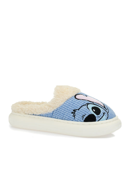 Stitch Χειμερινές Γυναικείες Παντόφλες Μπεζ