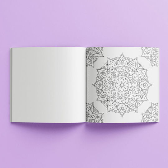 Art Maker Книжки За Оцветяване Квадрат Мандали