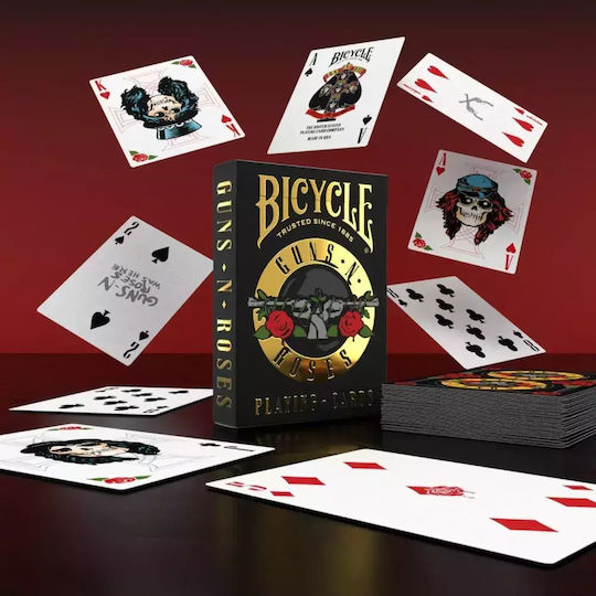Bicycle Official Plastic Playing Cards Made in USA 10048092 Guns & Roses