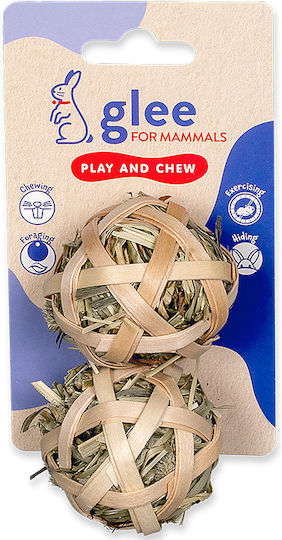 Glee Rodents Treat Stuffed Ball Timothy Hay 2 Pieces 5cm Glee