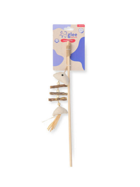 Παιχνίδι Γάτας Glee Fish Bone Wand Stick Catnip 21x6cm 91157