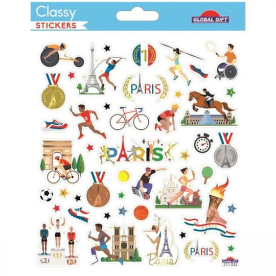 Global Gift Χριστουγεννιάτικα Aufkleber für die Wand Classy 15x17cm.