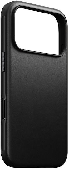 Nomad Modern Back Cover Δερμάτινο 0.85mm Μαύρο (iPhone 18 Pro / 17 Pro)