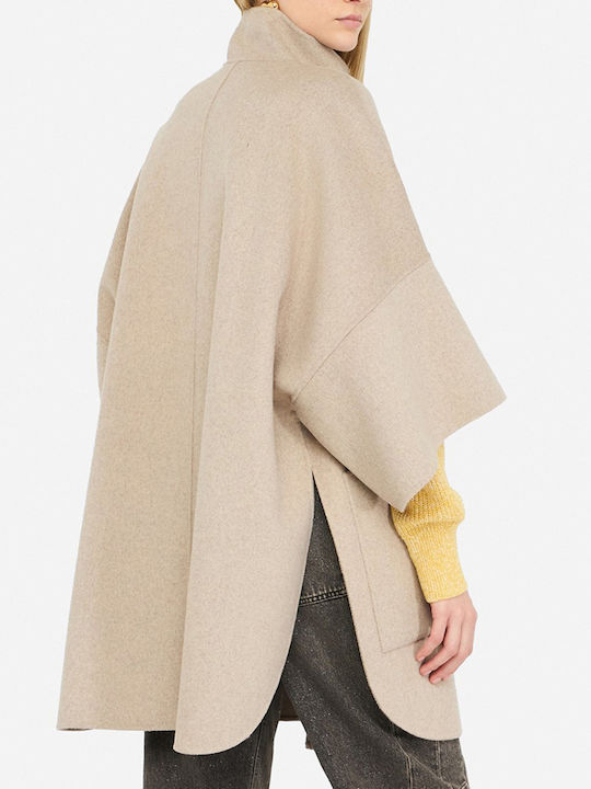 Cappotto Women's Biege Coat with Belt