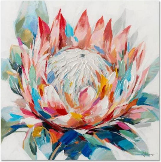 Blumen Gemälde 80x80cm