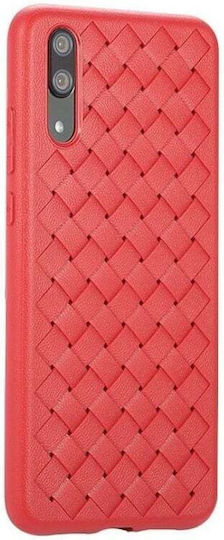 Benks Umschlag Rückseite Silikon Rot (Huawei P20)