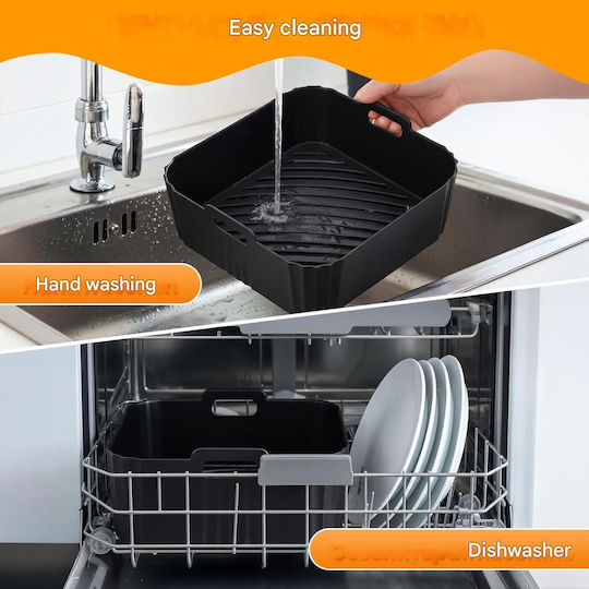 Set 23 Accesorii Philips Airfryer Dual Basket 3000/5000 Tavă Din Silicon Pentru Prăjitor Cu Aer Forme Pentru Prăjituri 2 Suporturi Formă Pentru Vafe Suport Pentru Pâine Clești