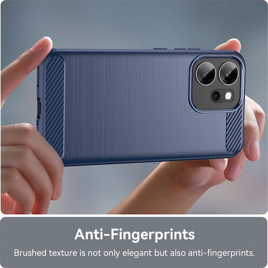 Techsuit Carbon Bumper Σιλικόνης / Πλαστικό Μπλε (Oppo Reno14F)