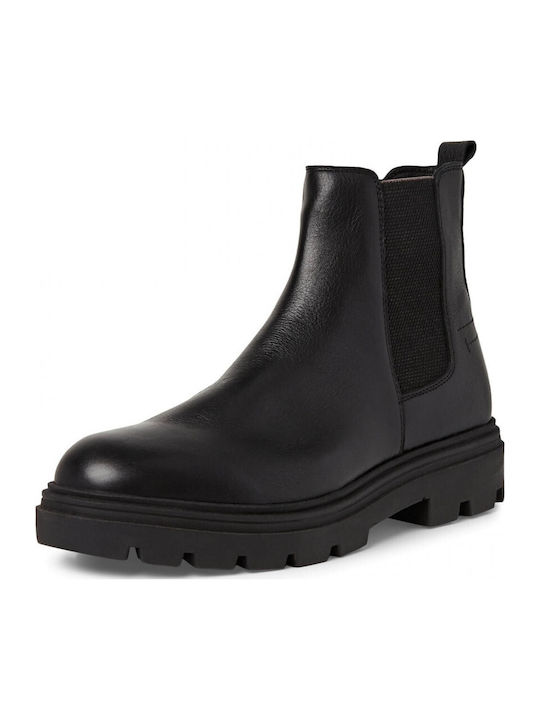 Leder Schwarz Herrenstiefel Anatomisch