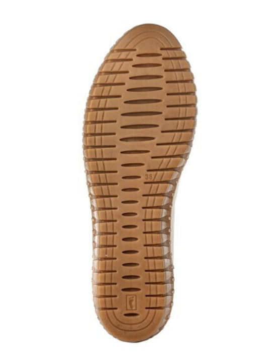 Leather Women's Loafers in White Color
