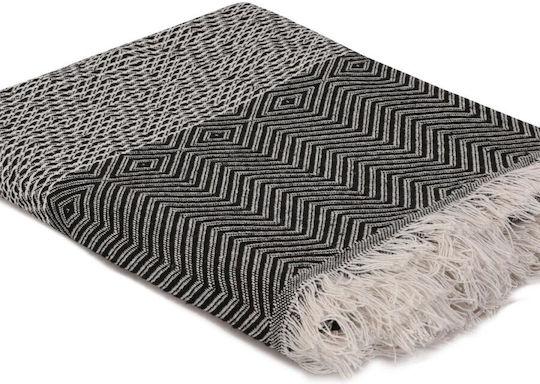 Viaden Cuvertură Pentru Canapea De Fotoliu Jacquard 170x210cm Neagră