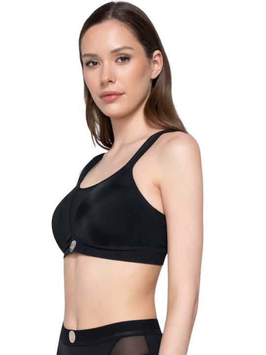 Women's Sports Bra with Light Padding Black