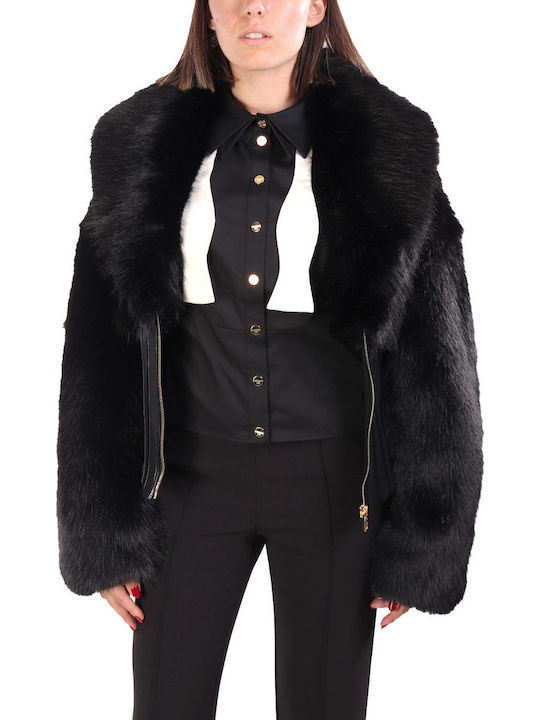 Frauen Pelz Black