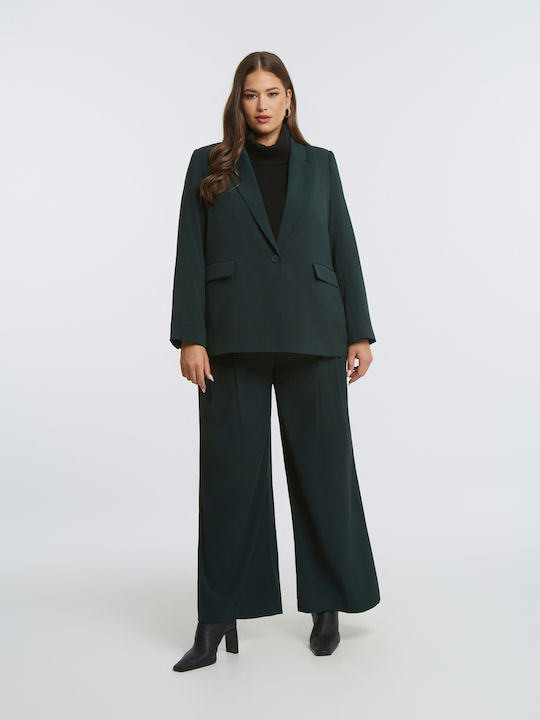 Mat Fashion Γυναικείο Σακάκι Πράσινο