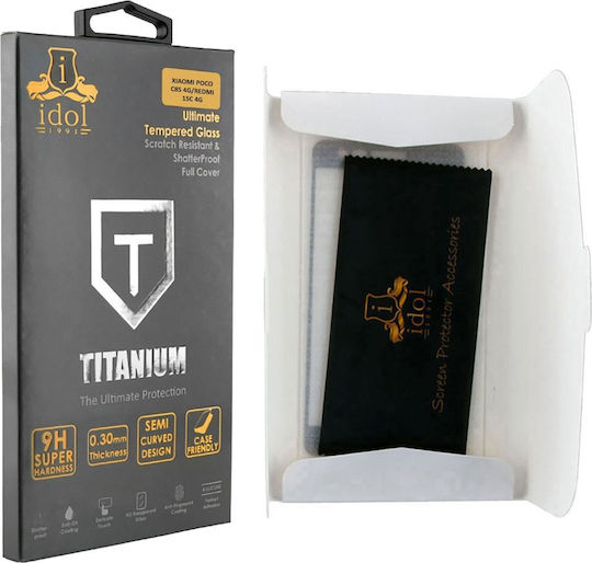 Idol 1991 0.25mm Full Glue Tempered Glass Μαύρο (Poco C85)