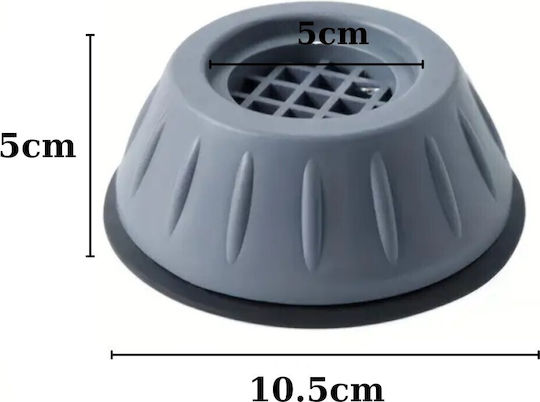 Uncle George 01.05.02-0002 Anti-Vibration Pads For Washer/Dryer made of Plastic 4pcs