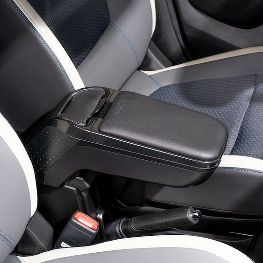 Rati Armster Car PU Armrest for Ford Fiesta 2017+ Black