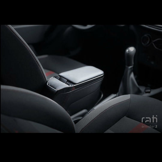Rati Armster Car PU Armrest for Volkswagen Polo 2009-2017 Black