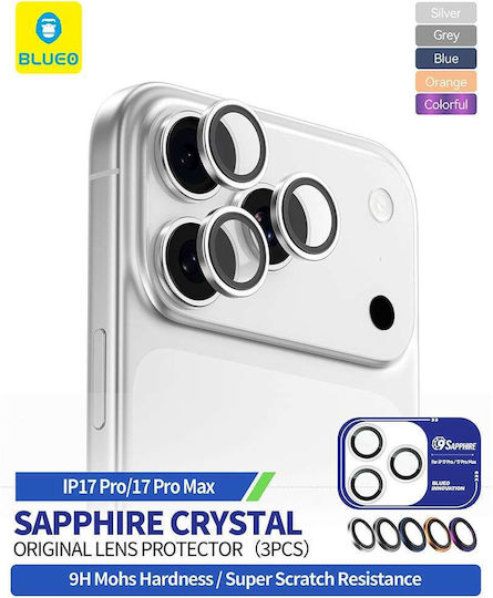 Blueo Lens Glass Protecție Cameră Tempered Glass Blue pentru iPhone 17 Pro, iPhone 17 Pro Max
