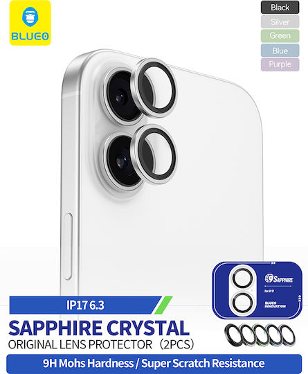 Blueo Lens Glass Camera Protection Tempered Glass Green for the iPhone 17