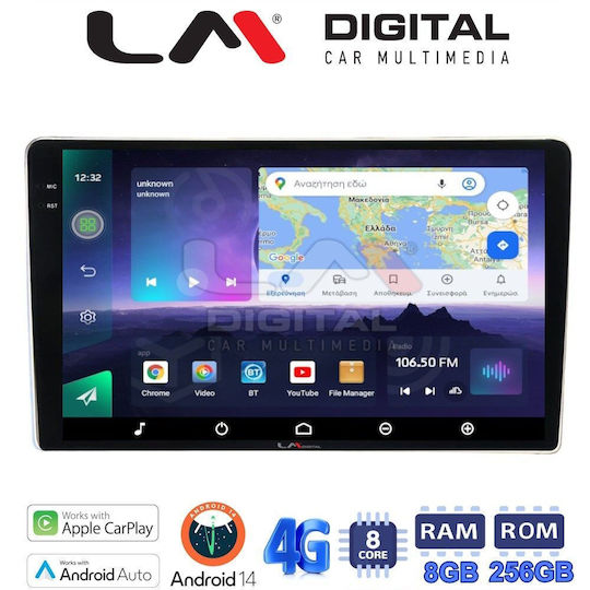 LM Digital Ηχοσύστημα Αυτοκινήτου για Peugeot Expert Toyota Proace Citroen Berlingo / C2 / C3 / Jumpy 2001-2008 (Bluetooth/USB/WiFi/GPS/Apple-Carplay/Android-Auto)