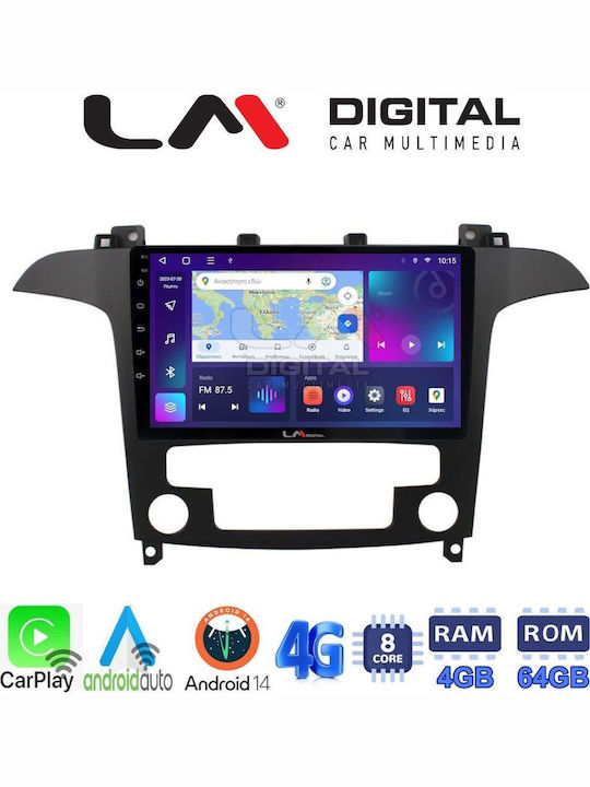LM Digital Auto-Audiosystem für Ford Focus / Mondeo / Galaxie / S-Max 1995 > 2005 (Bluetooth/USB/WiFi/GPS/Apple-Carplay/Android-Auto)
