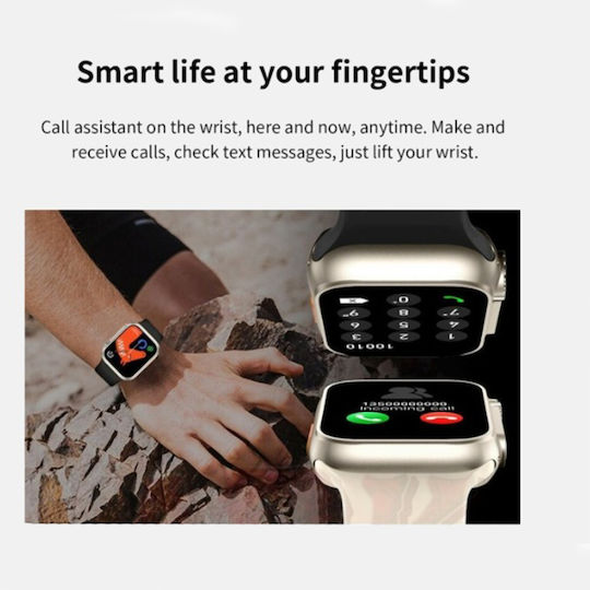 Z55 Ultra Smartwatch mit Pulsmesser (Schwarz)