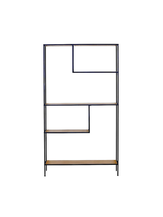 Yarwood Bookcase Oak/Black 100x33x178cm
