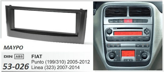 Πρόσοψη 2 Din για Fiat Grande Punto 2005-2012
