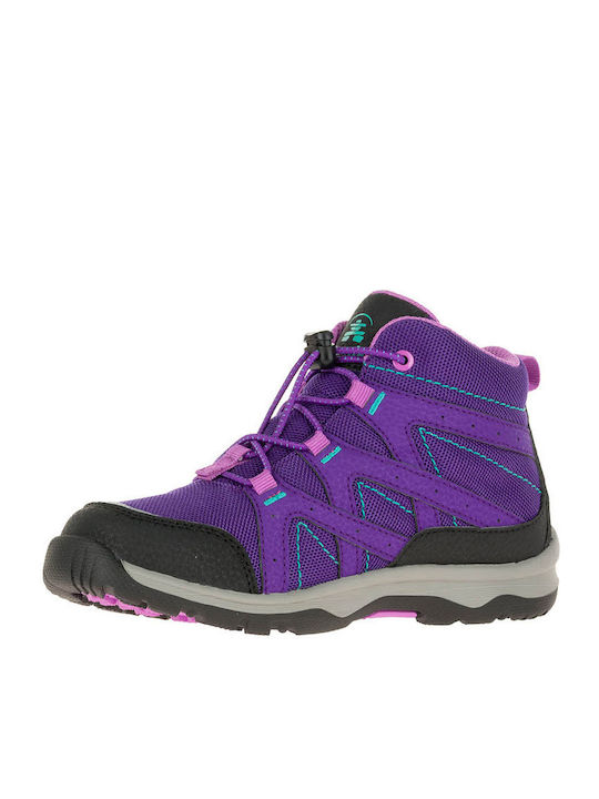 Kids Hiking Boots Waterproof Purple