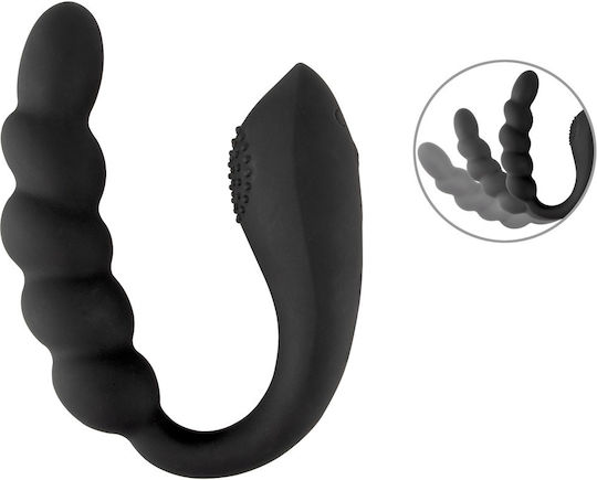 You2Toys Bendable Διπλός Δονητής με Απομακρυσμένο Έλεγχο 26cm Μαύρος