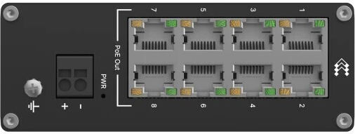 Teltonika TSW040 Неуправляем L2 PoE+ Switch с 8 Портове Ethernet
