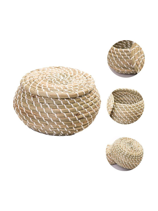 Set de coșuri decorative cu capac 3buc