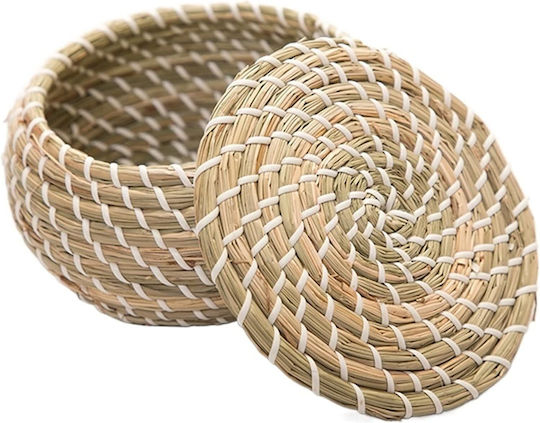 Set de coșuri decorative cu capac 3buc