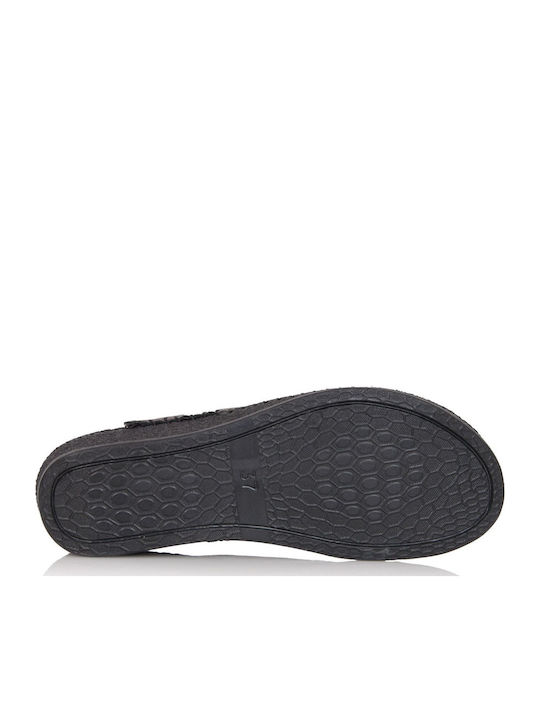 Anatomical Leather Women's Slippers Brown