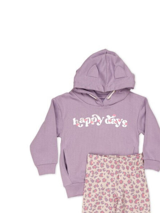 Kids' Set with Leggings Winter 2pcs Lilac