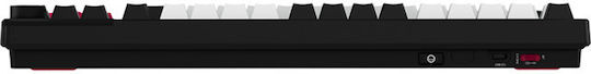 Lorgar KBP70TKLW Wireless Gaming Mechanical Keyboard Tenkeyless with RGB lighting (English US) Black/Red