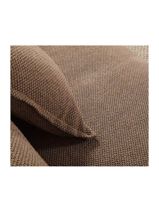 Nef-Nef Homeware Brooklyn Sesselüberwurf Jacquard 170x180cm Mocca