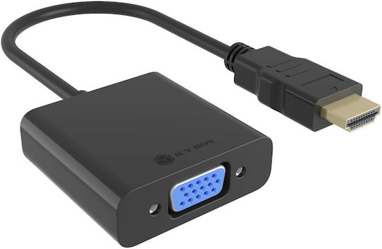 Icy Box Konverter HDMI männlich zu VGA weiblich 1Stück IB-AC502A