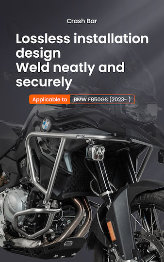 Bmw F850gs 2023 Crash Bar Color Sandblasting Electrolysis Silver Electrostatic Spraying Black
