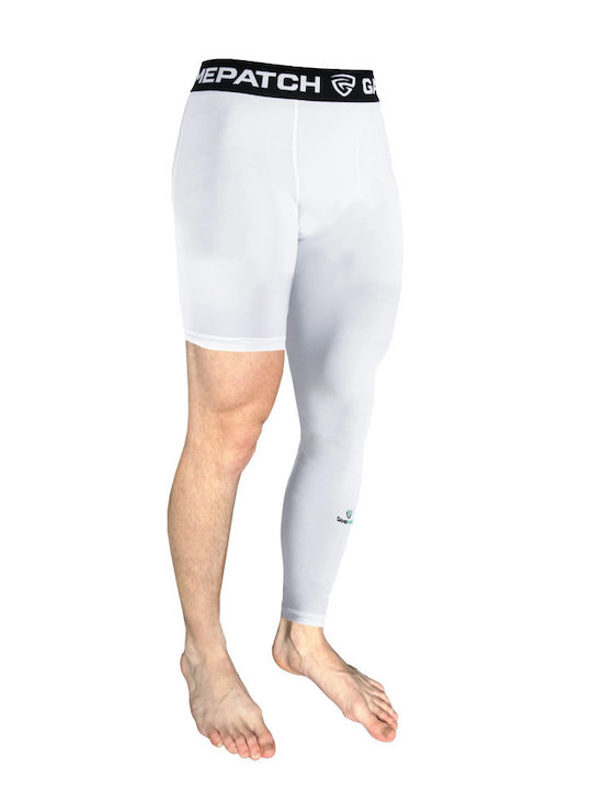 GamePatch Ανδρικό Ισοθερμικό Παντελόνι Compression Λευκό