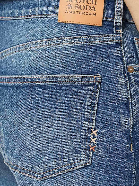Women's Jean Trousers in Straight Line Blue Dream