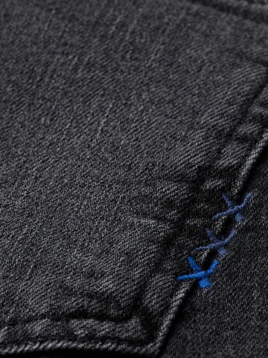 Women's Jean Trousers in Straight Line Black Night