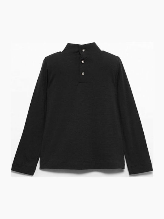 Kids Long-Sleeved Black Blouse