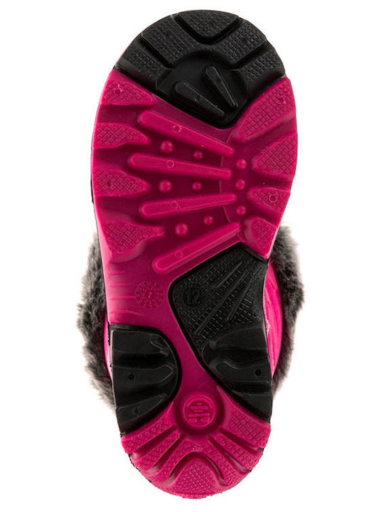 Kinderstiefel mit Schnürsenkeln Rosa