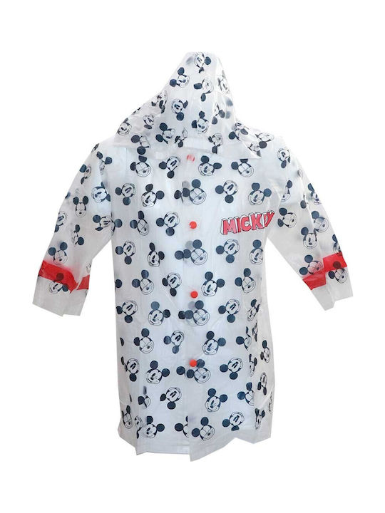 Παιδικό Casual Μπουφάν Μακρύ με Κουκούλα Μαύρο Mickey Mouse